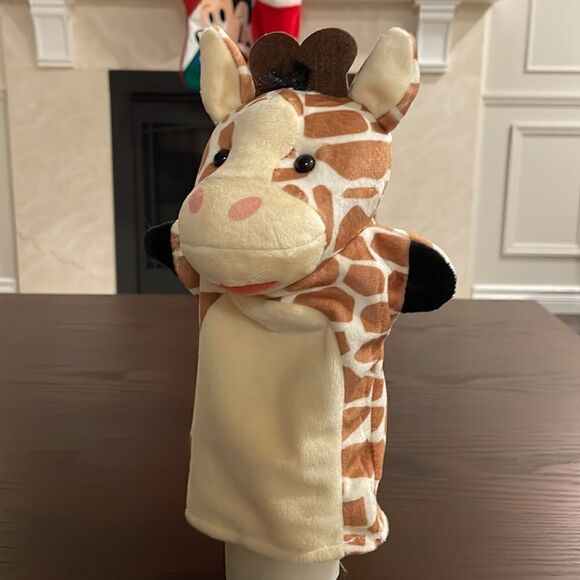 Melissa and Doug Giraffe Zoo Animal Hand Puppet Excellent Condition 10” tall - Picture 5 of 5